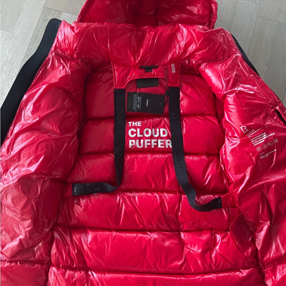 NWT RUDSAK Poppy Red Puffer Jacket - JOJO - Picture 6 of 9